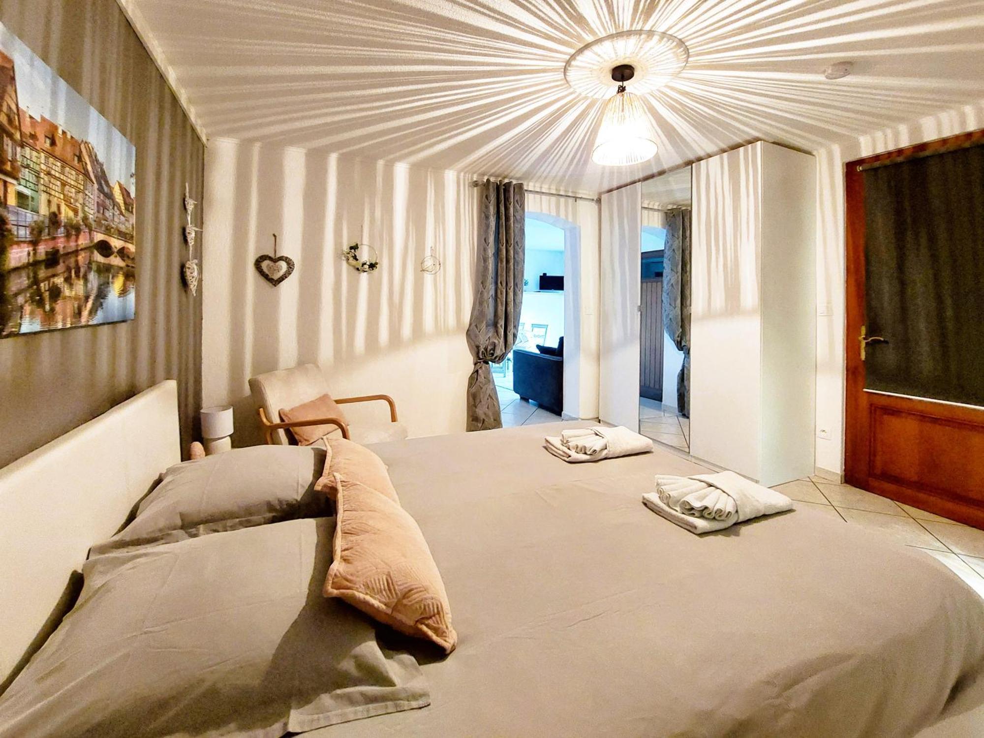 Le Cocon Appart Avec Parking Prive & Terrasse Sainte-Croix-en-Plaine 外观 照片